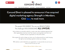 Tablet Screenshot of concorddirect.com